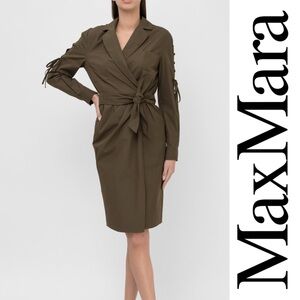 Max Mara Voto Wrapped Shirt Dress*NWT